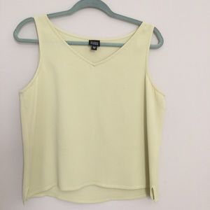 Eileen Fisher Silk V-Neck Verbena Tank